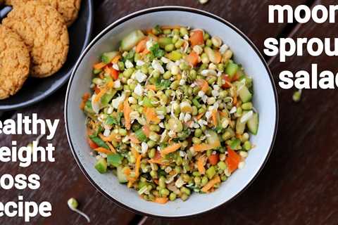 sprout salad recipe – weight loss recipe | स्प्राउट्स सलाद | moong bean sprout salad