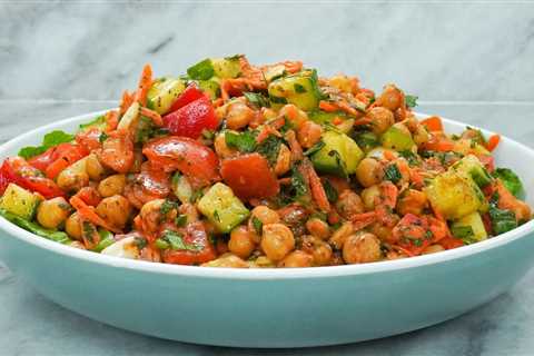 High Protein Chickpea Salad (Plant-based) | Healthy Salad Recipe for Weight Loss