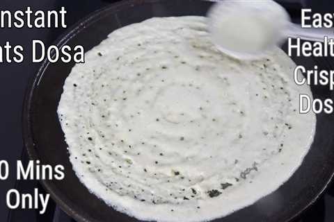 Instant Oats Dosa Recipe – Thyroid/PCOS Weight Loss – Oats Recipes For Weight Loss | Skinny Recipes