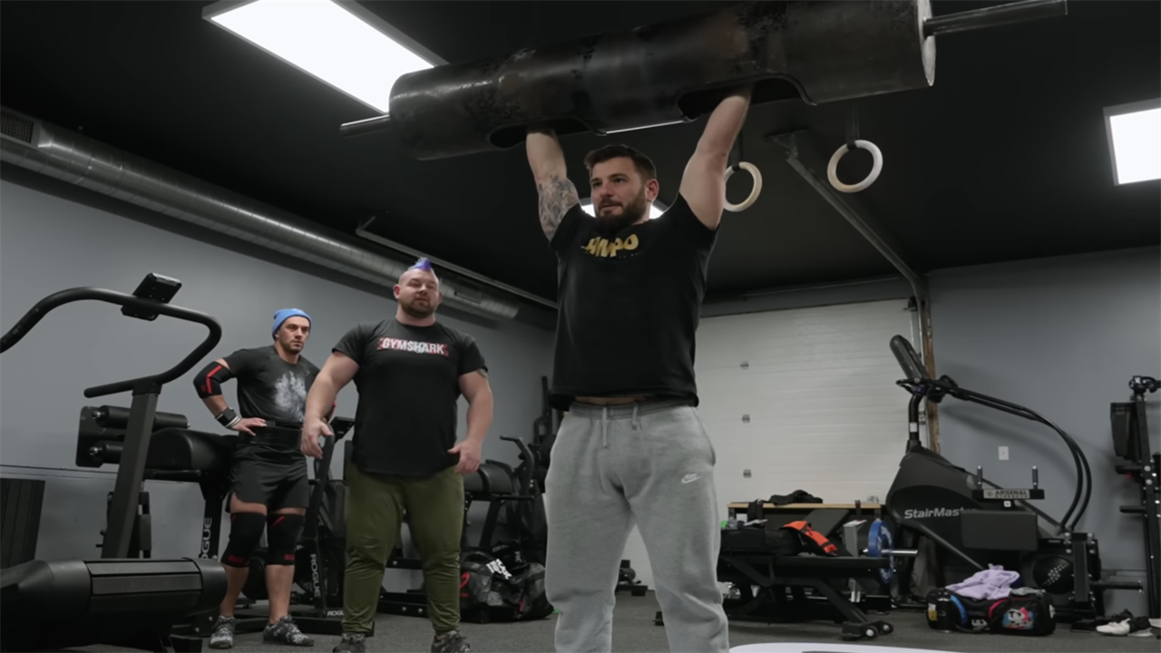Watch CrossFit Legend Mat Fraser Take on a Strongman Workout With Rob Kearney