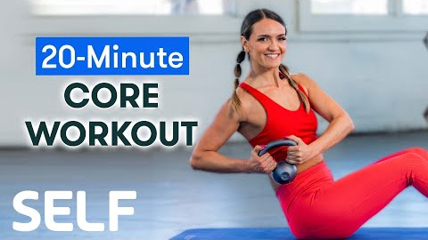 20-Minute Core Kettlebell Workout | Sweat With SELF