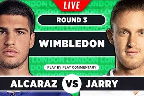 ALCARAZ vs JARRY | Wimbledon 2023 | LIVE Tennis Play-by-Play Stream