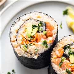Simple Salmon Sushi Burrito