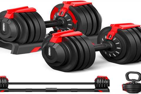 ONETWOFIT Adjustable Dumbbells 7-52.5lbs Single Dumbbell Free Weights Review