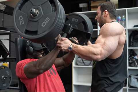 Samson Dauda Trains Chest and Calves with Classic Physique Olympia Competitor Michael Daboul
